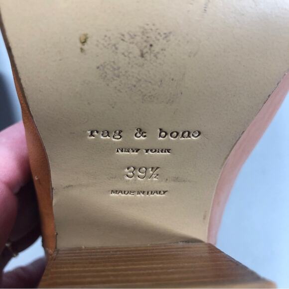 Rag & Bone Harrow belted leather booties 39.5 (9) - Picture 8 of 9